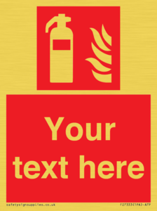 Custom Fire extinguisher Sign